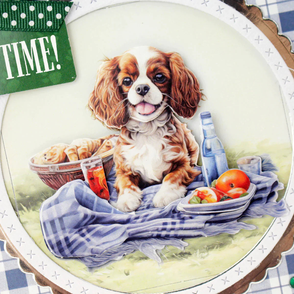Picnic Pups Die Cut Topper & Decoupage Collection