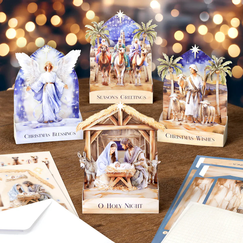Nativity Scenes, Pop Up Card Making Kit