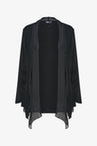 Women's Knit/Woven Combo Cardigan