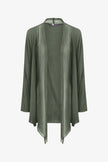 Women's Knit/Woven Combo Cardigan