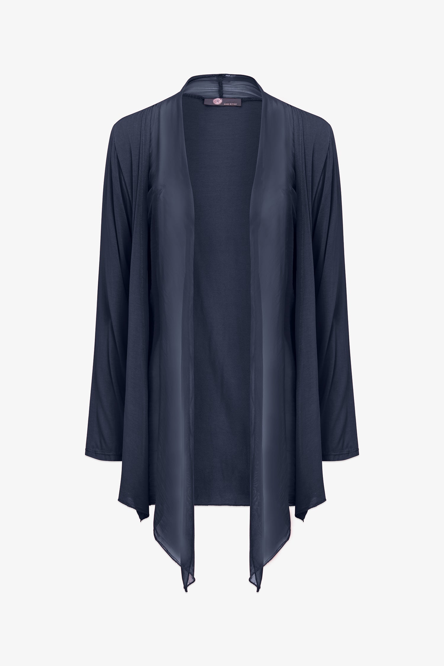 Women's Knit/Woven Combo Cardigan
