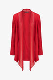 Women's Knit/Woven Combo Cardigan