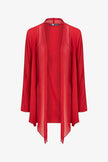 Women's Knit/Woven Combo Cardigan