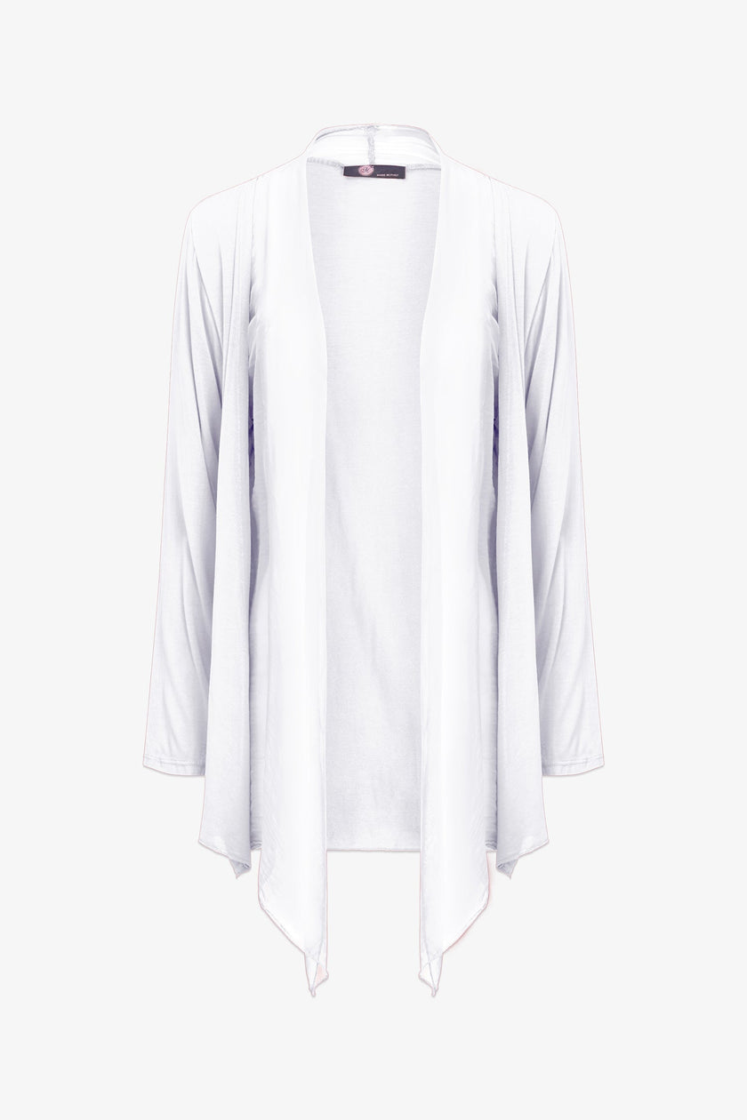 Women's Knit/Woven Combo Cardigan