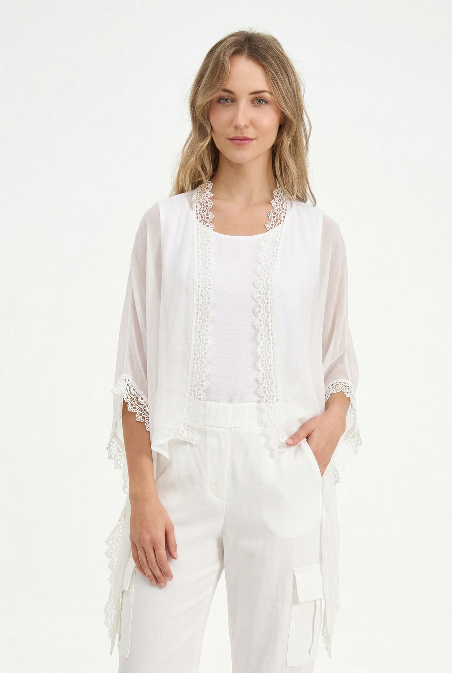 Women's Woven Cardigan