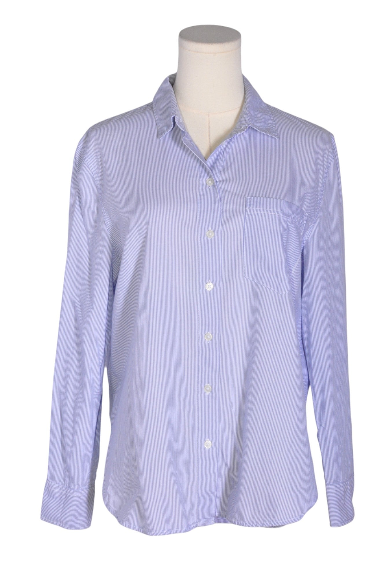 H&M Women Button Down Tops Regular fit in Blue - 6