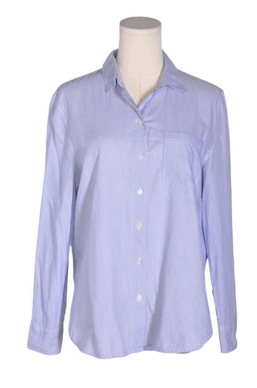 H&M Women Button Down Tops Regular fit in Blue - 6