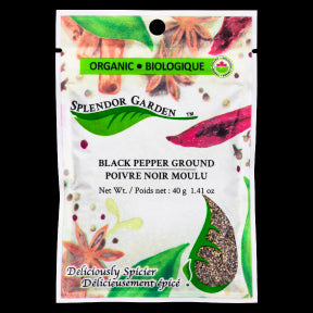 Splendor Garden - Organic Pepper Ground, Black (40g)