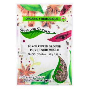 Splendor Garden - Organic Pepper Ground, Black (40g)