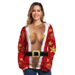 Printed Funny Christmas sweatshirt for couple