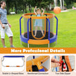 Mini Trampoline with Enclosure and Heavy-duty Metal Frame