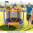 Mini Trampoline with Enclosure and Heavy-duty Metal Frame