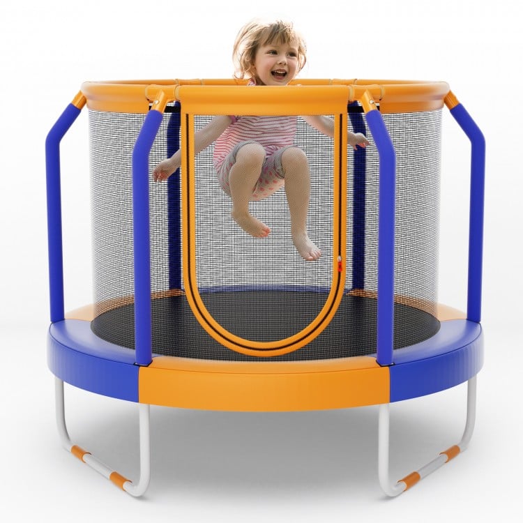 Mini Trampoline with Enclosure and Heavy-duty Metal Frame