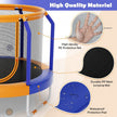 Mini Trampoline with Enclosure and Heavy-duty Metal Frame