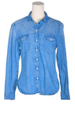 H&M Women Denim Tops Regular fit in Blue - 6