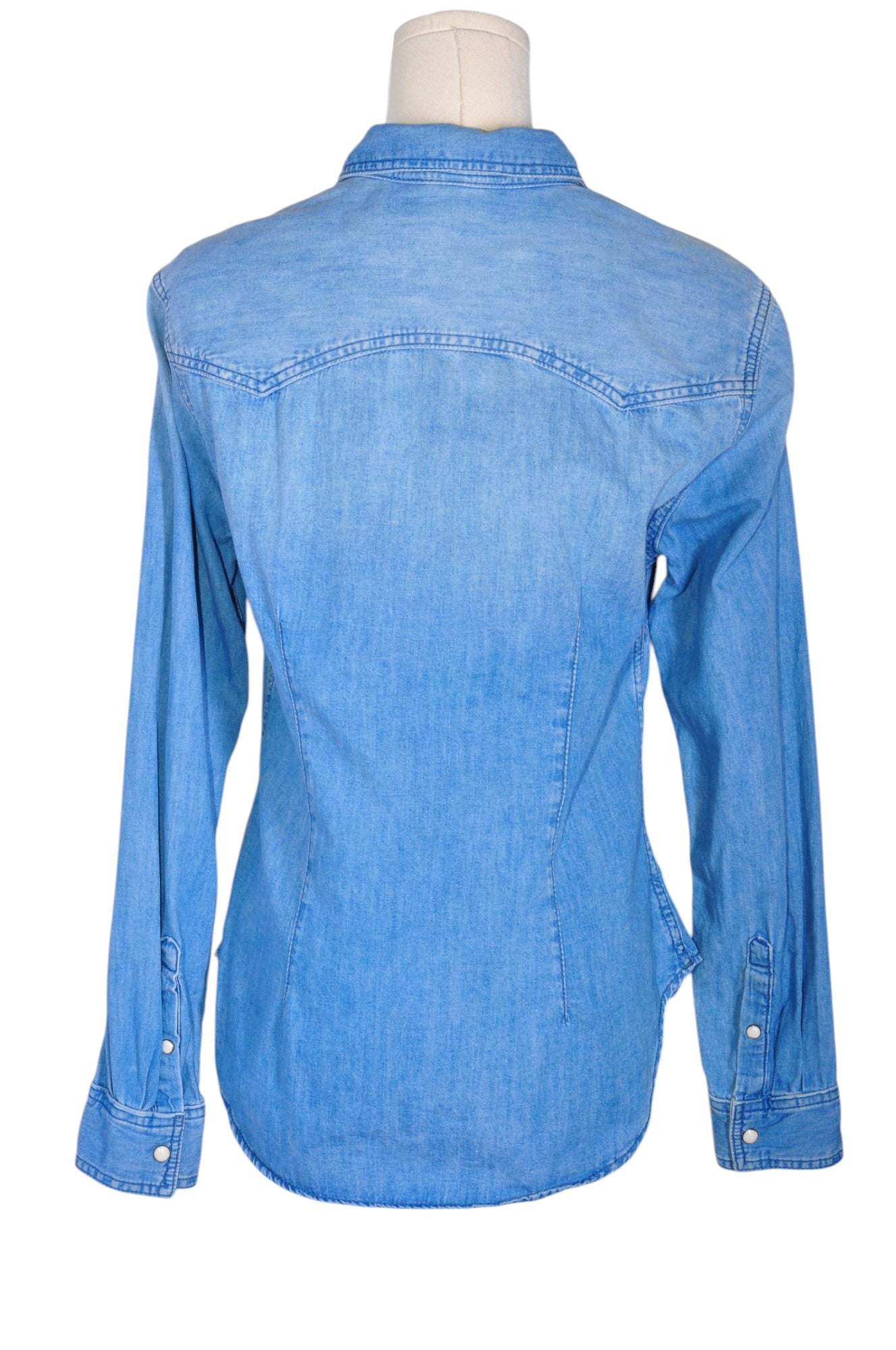 H&M Women Denim Tops Regular fit in Blue - 6