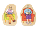 Beleduc - Layer Puzzle - Grandma & Grandpa