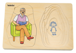 Beleduc - Layer Puzzle - Grandma & Grandpa