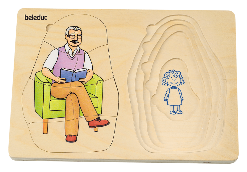Beleduc - Layer Puzzle - Grandma & Grandpa
