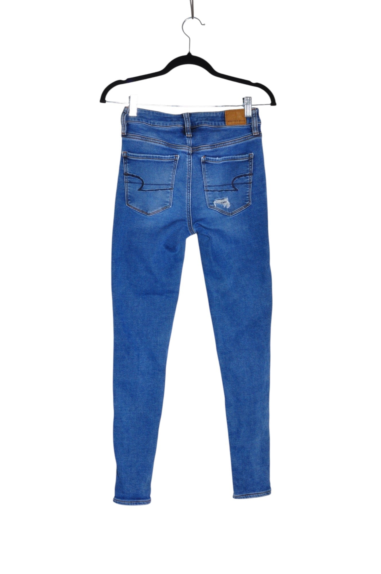 AMERICAN EAGLE Women Straight-Legged Jeans Regular fit in Blue - 4