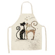 European and American cartoon cute cat apron
