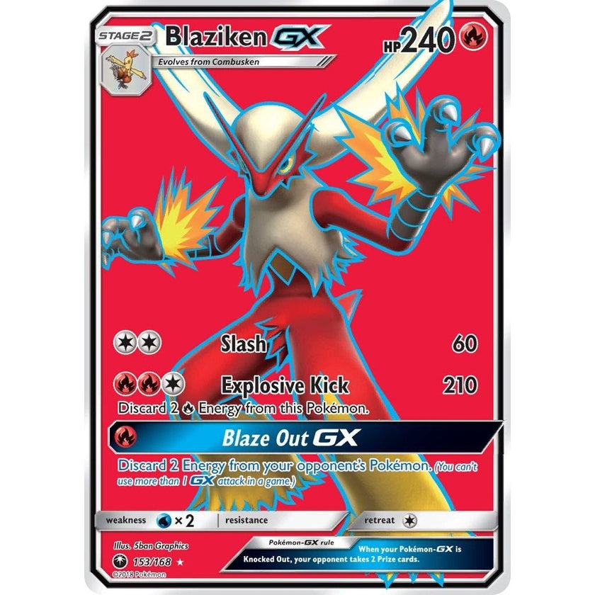 Blaziken GX (Full Art) (153/168) (CES)