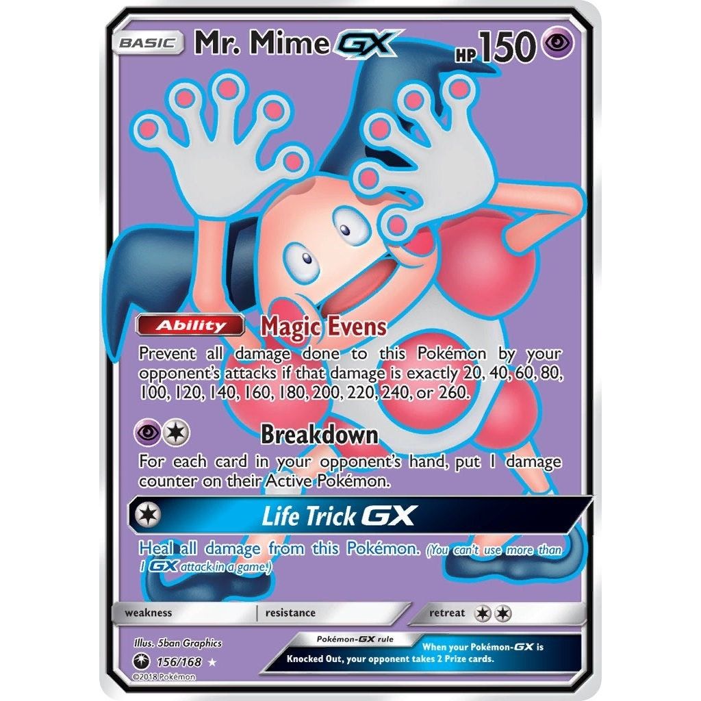 Mr. Mime GX (Full Art) (156/168) (CES)
