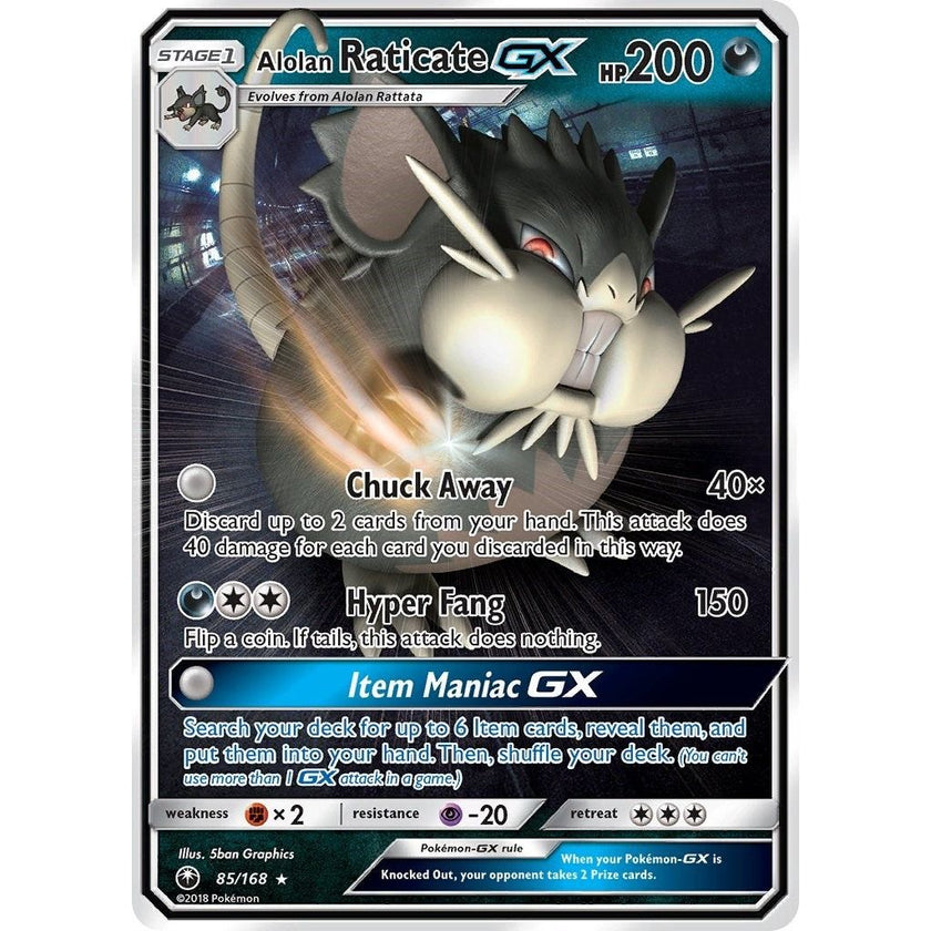 Alolan Raticate GX (85/168) (CES)