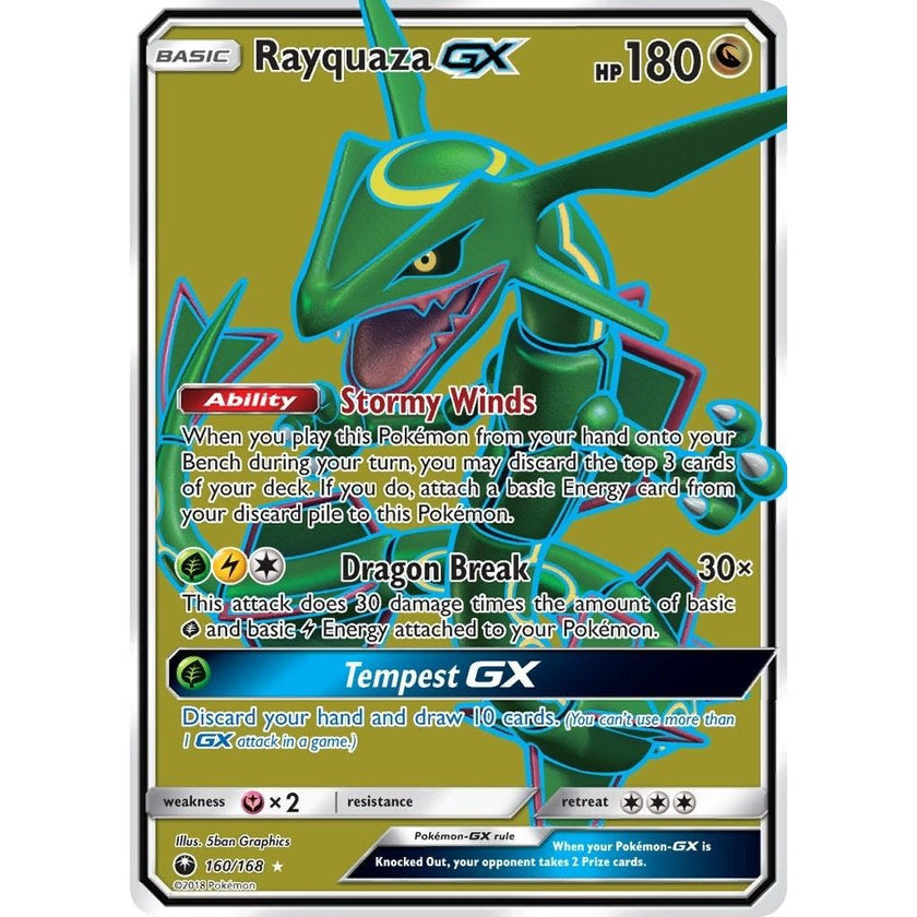 Rayquaza GX (Full Art) (160/168) (CES)
