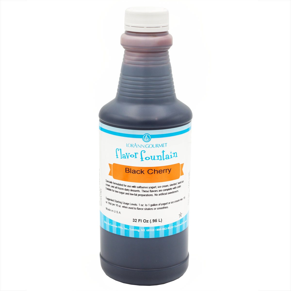Black Cherry Flavor - 4 oz. - 32 oz. - Ice Cream and Beverage Flavors - LorAnn Oils - Canadian Distribution - Ships Free Within Canada on Orders Above CAD $199