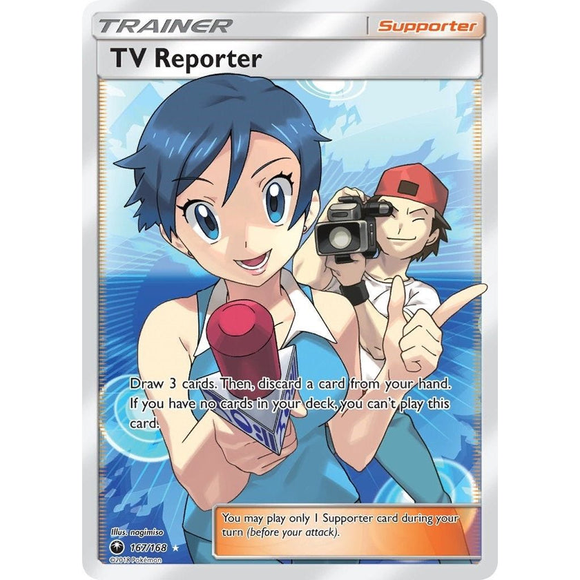 TV Reporter (Full Art) (167/168) (CES)