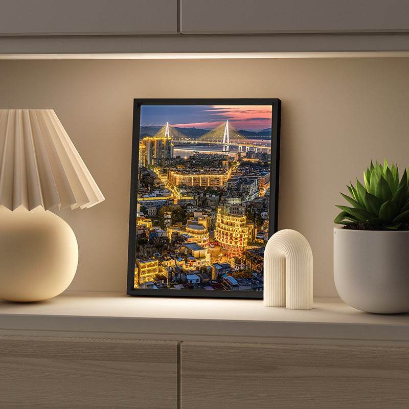 Voice-controlled Modern Minimalist New Night Light Desktop Decoration Hallway Bedroom Lighting Painting