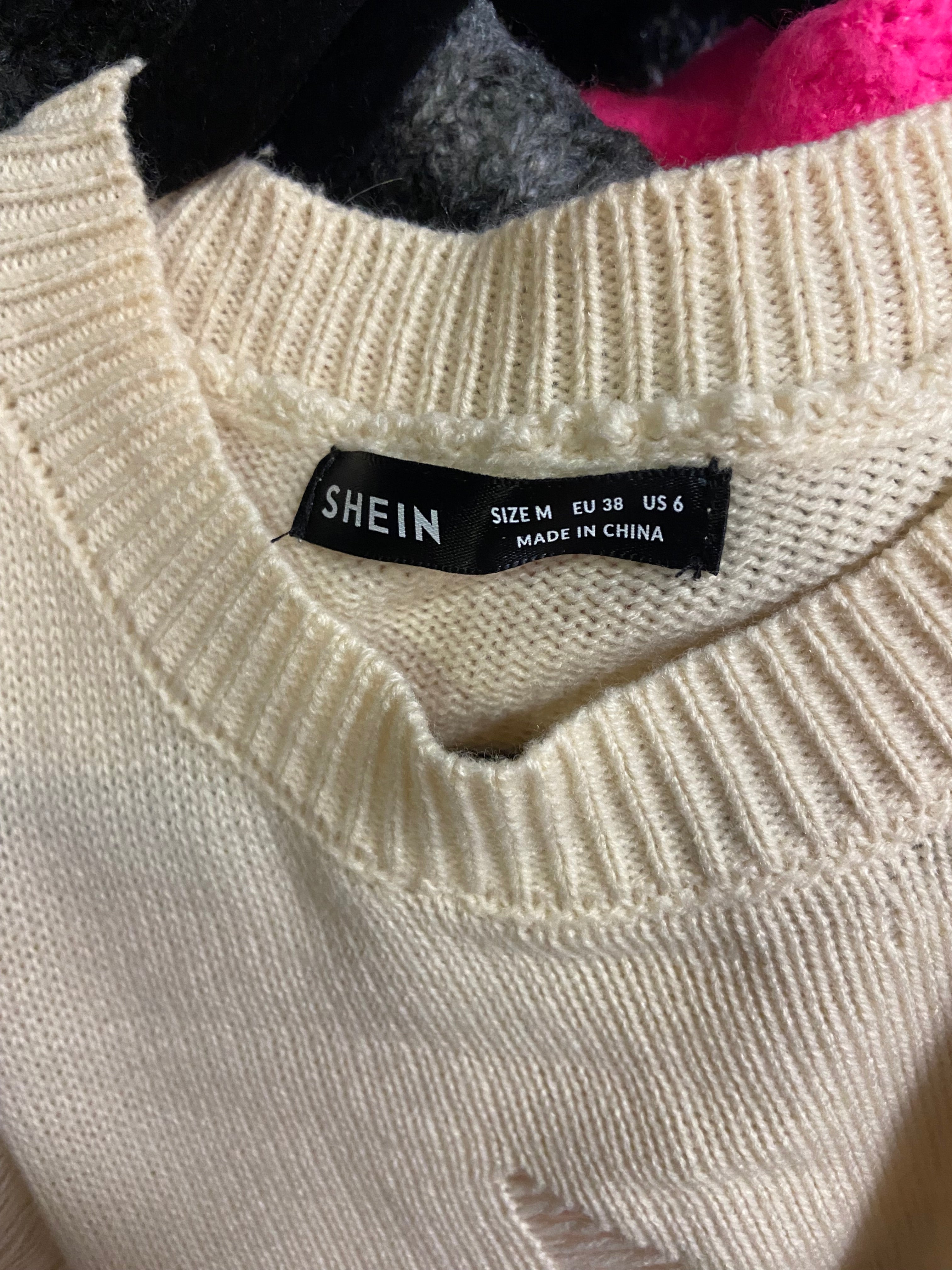 SHEIN Women Sweaters Regular fit in Beige - M