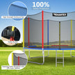 14 Feet Trampoline with Safety Enclosure Net and Ladder Outdoor for Kids Adults