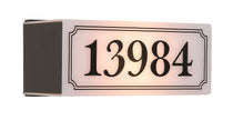 New York • Plaque d'adresse illuminé chiffres noir [1713]