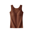 Women's Seamless Thermal Vest – Built-In Bra, Nylon, S–6XL | Multiple Colours