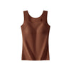 Women's Seamless Thermal Vest – Built-In Bra, Nylon, S–6XL | Multiple Colours