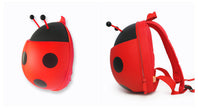 Cute Ladybug Kids Backpack – Cartoon Schoolbag for Children (Green, Orange, Red, Yellow)