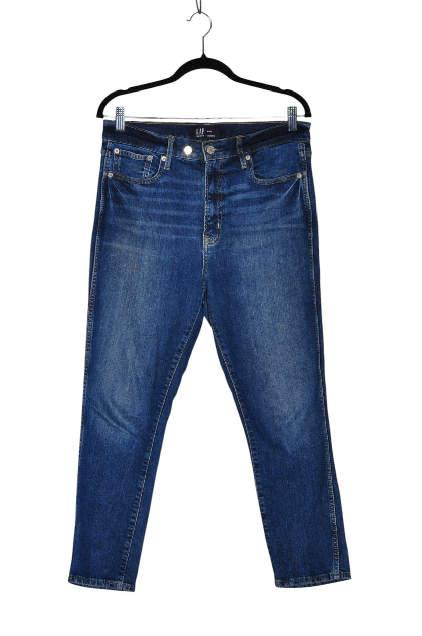 GAP Women Straight-Legged Jeans Regular fit in Blue - 10