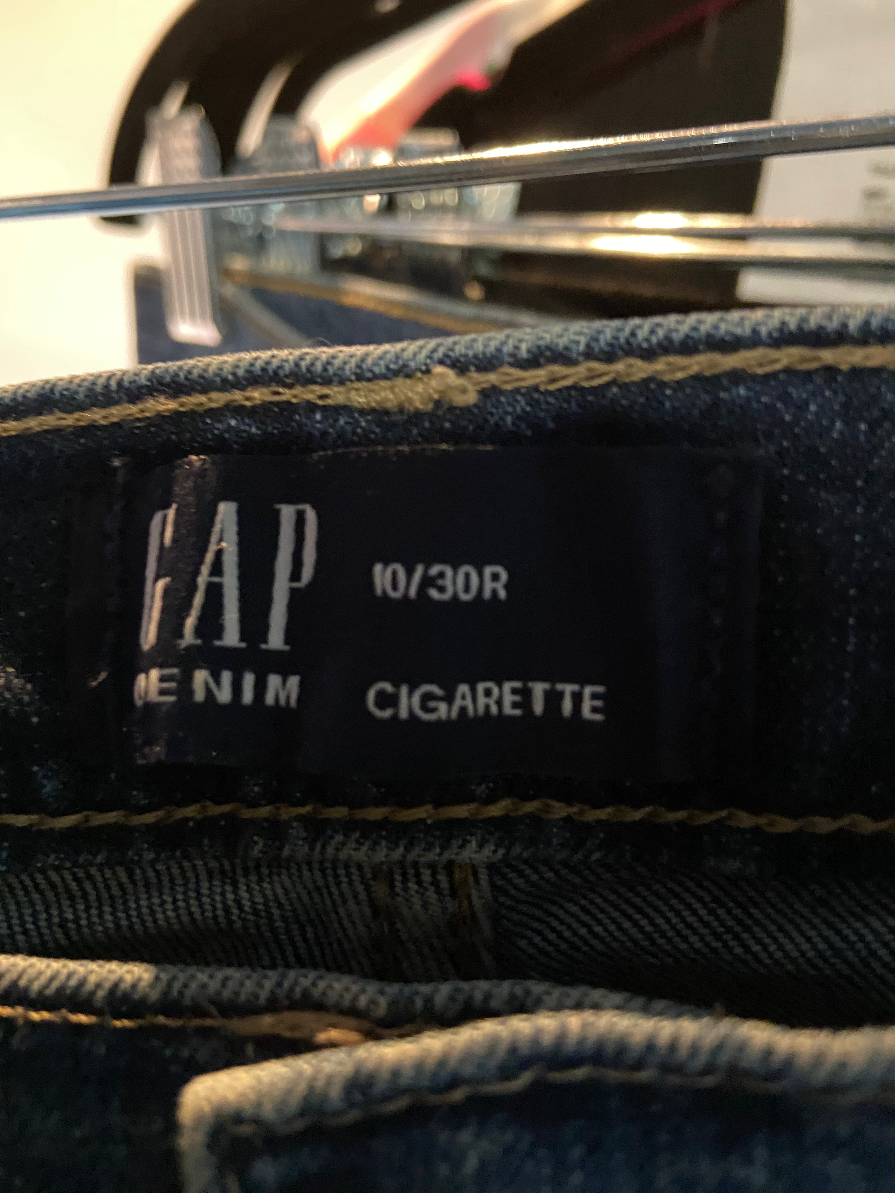 GAP Women Straight-Legged Jeans Regular fit in Blue - 10