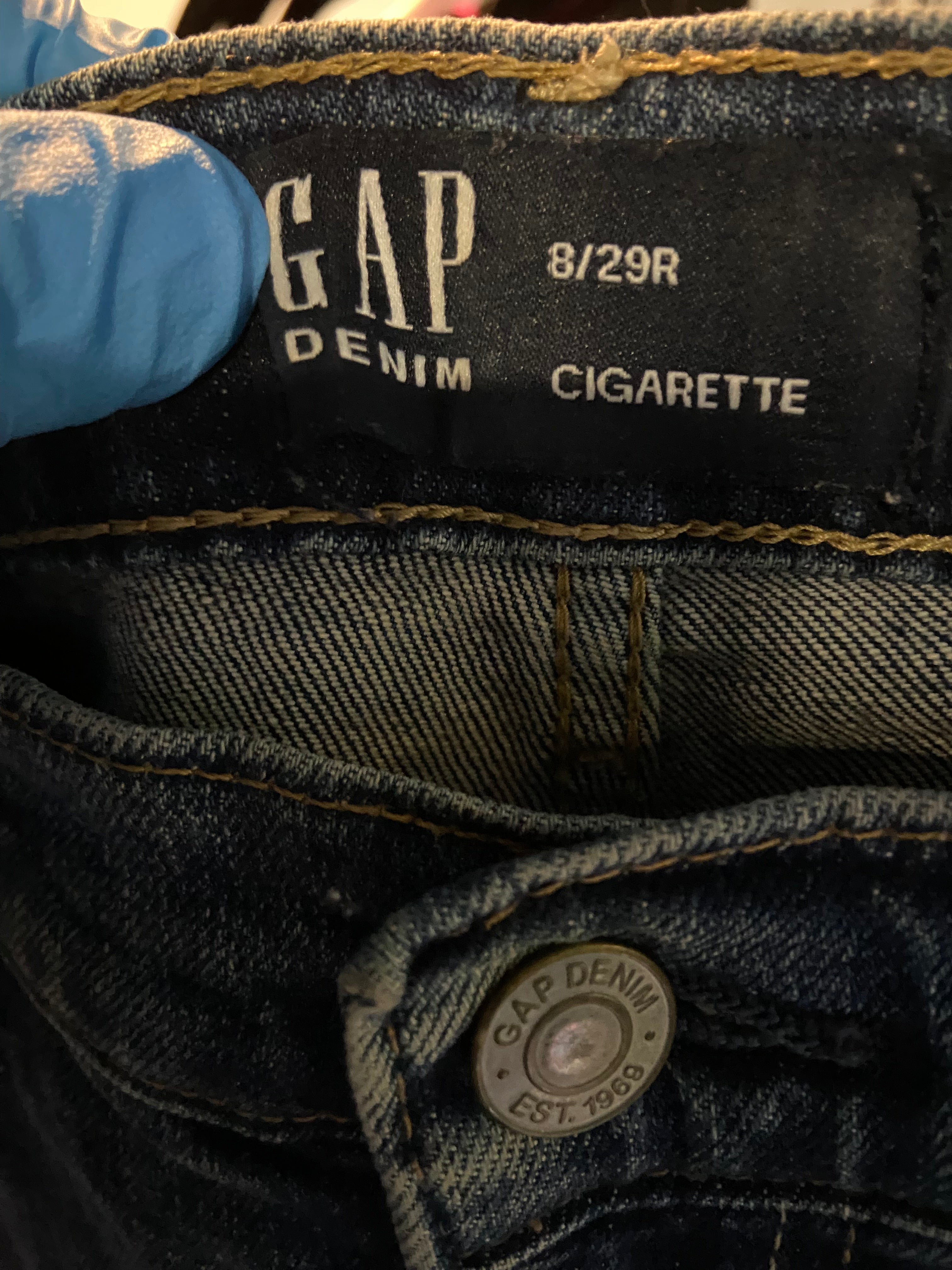 GAP Women Straight-Legged Jeans Regular fit in Blue - 8
