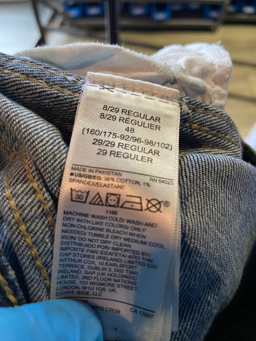 GAP Women Straight-Legged Jeans Regular fit in Blue - 8