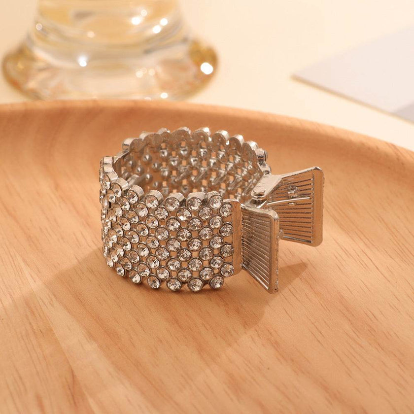 Pearl Rhinestone Hair Claw Clip, Gold, Silver & Gun Black