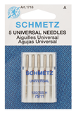 SCHMETZ #1718 Universal Needles Carded - 75/11 - 5 Pieces