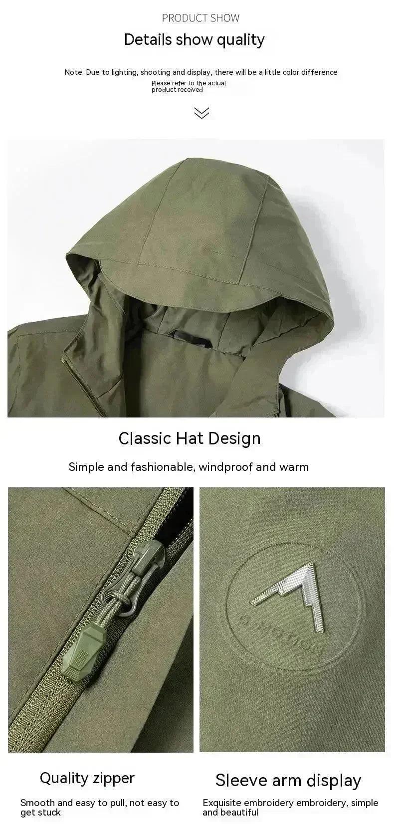 Men’s & Women’s Hooded Shell Jacket, 7 Colours, M–8XL