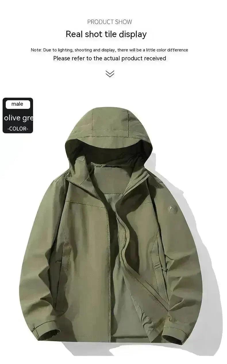 Men’s & Women’s Hooded Shell Jacket, 7 Colours, M–8XL