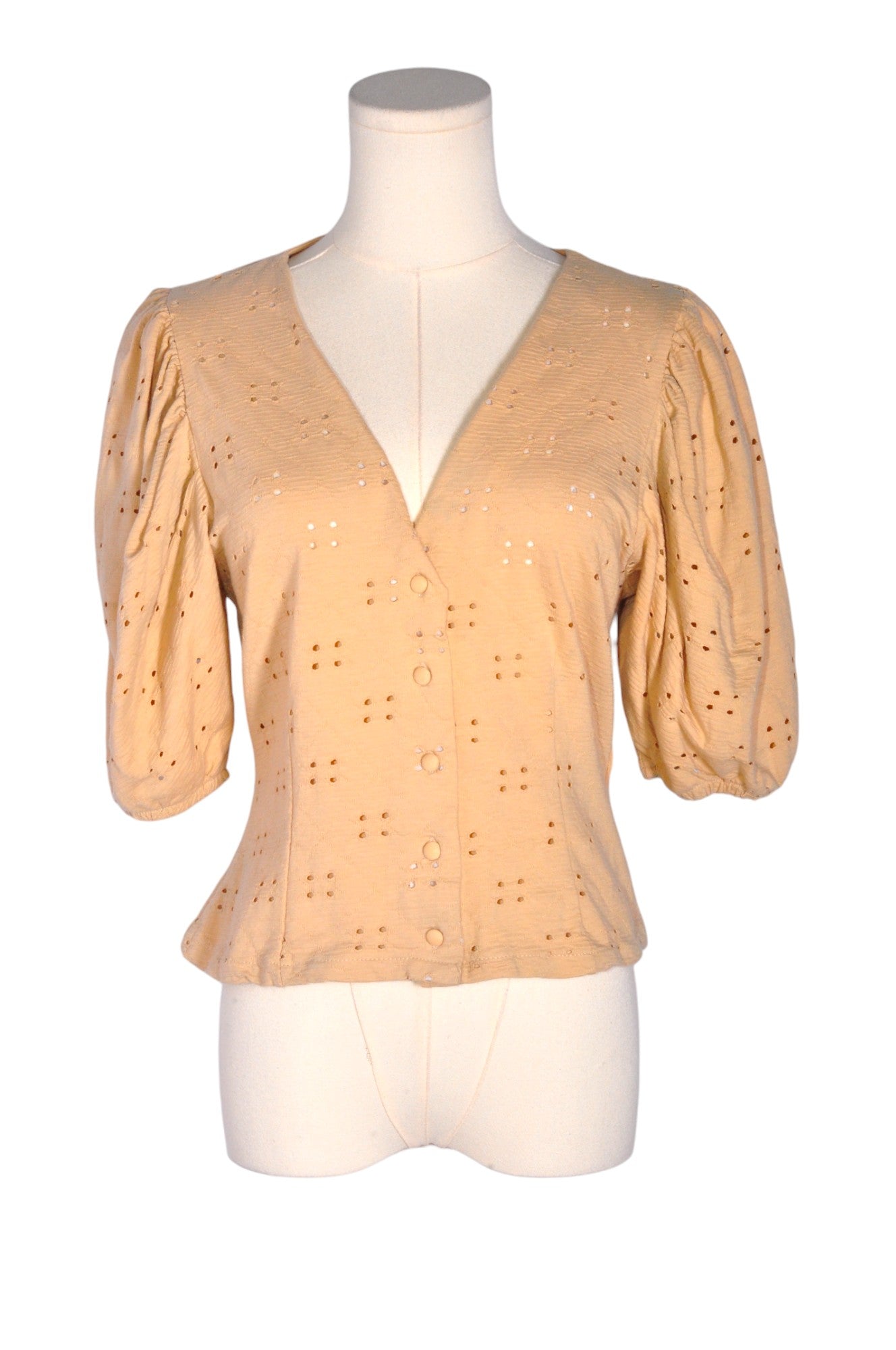 H&M Women Blouses Regular fit in Beige - S