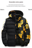 Men’s Winter Puffer Jacket – Thick Cotton-Padded Hooded Coat