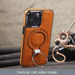 Luxury Magnetic Bracket Phone Case Business Drop-resistant Leather Case