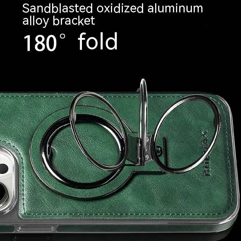Luxury Magnetic Bracket Phone Case Business Drop-resistant Leather Case